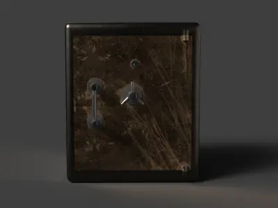 strong box Low-poly 3D model