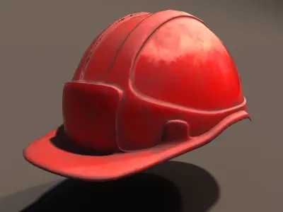 Low Poly Safety Helmet  Unity and Unreal Low-poly 3D model