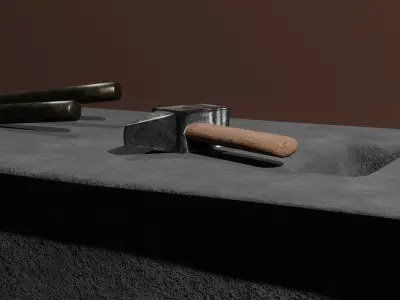 LowvPolyvAnvil Low-poly 3D model