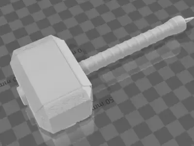 Thor hammer  3D print model