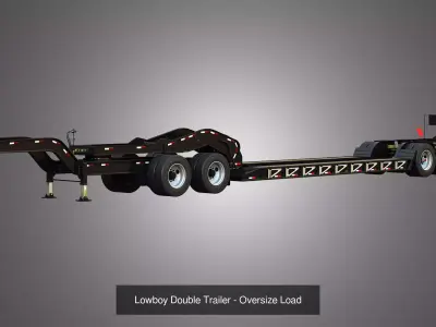 Transport Trailers Collection for Trucks 3D Model Pack