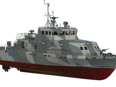 21980 Grachonok class anti saboteur ship model 3D model