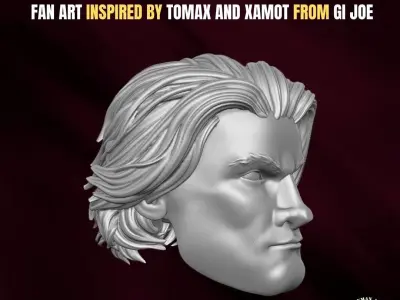 Crimson Twins heads for action Figures 3D print model purchase
