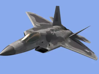 F22 Raptor Fighter Jet 3D model