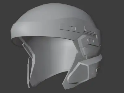 Military Helmet for Gaming Low-poly 3D model