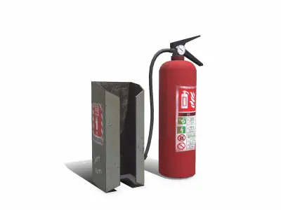 Fire Extinguisher Low-poly PBR Low-poly 3D model