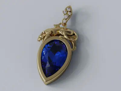 Panther pendnat  01 3D print model