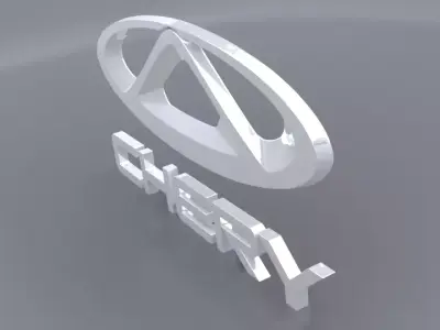 chery logo 3D model