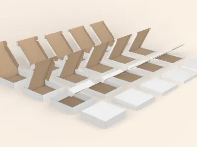 Pizza Box Collection 3D model