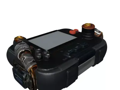 SciFi Worn Handheld Gaming Device Low-poly 3D model