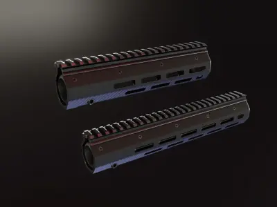 HK416 Carbon Fiber Lancer Handguard Low-poly 3D model