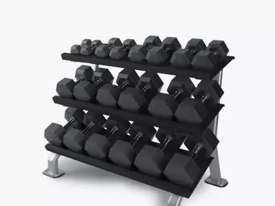 Hampton 3T-FLT Flat Tray rack 3D model