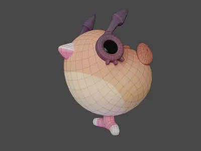 Bird Game Model 12 Low-poly 3D model