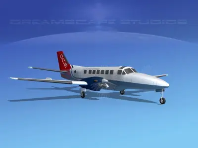 Beechcraft B99 Gulf Coast Express 3D model