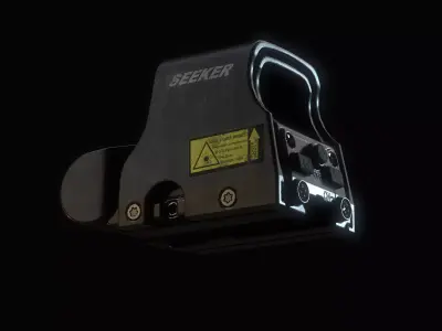Holographic Optic Low-poly 3D model