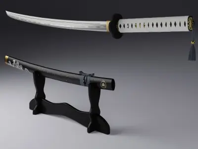 Katana 3D model 4
