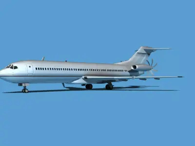 Boeing 7X7-2 Jet Fan V202 3D model
