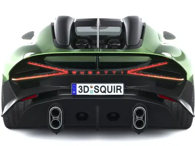 Bugatti Brouillard 2025 LowPoly Low-poly 3D model