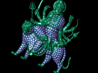 Sherawali Durga Mataji  3D print model