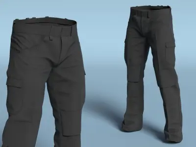 Bulwark iQ Series Men Lightweight FR Pant 3D model
