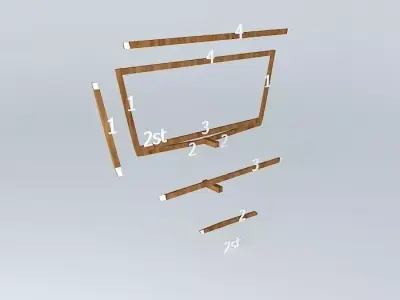 Spt 0, boat frame Free 3D model