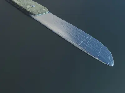 Old Ruined Knife Free 3D model