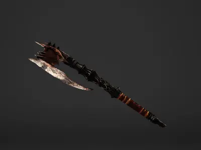 Spike Waraxe Low-poly 3D model