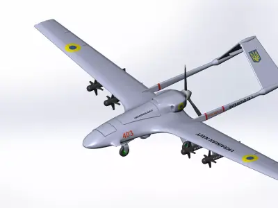 Bayraktar TB2 for 3d print 3D print model