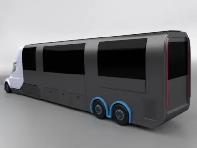 Tesla electric RV truck   3D model