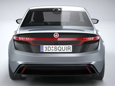Generic Sedan EV 2023 3D model purchase