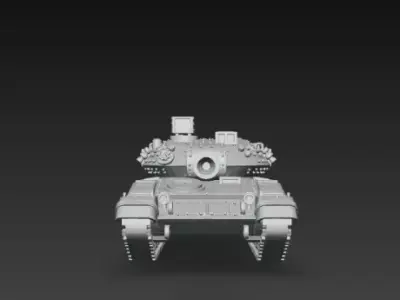 Battle Tank War Defender 3D Model 3D print model