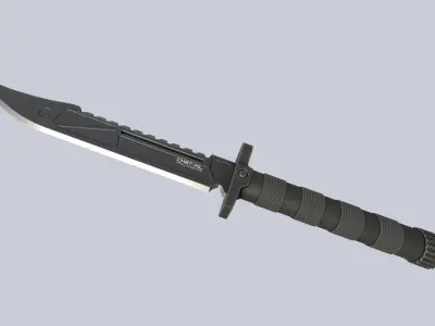 Combat knife Low-poly 3D model purchase