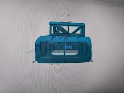 Self designed body for a Axial SCX10 313 mm  3D print model
