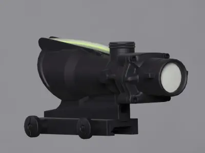 4x Scope Low-poly 3D model