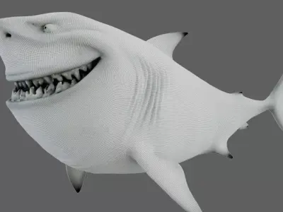 Shark 3D model 6