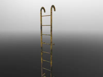 Ladder 3d model with multiple skins Free low-poly 3D model