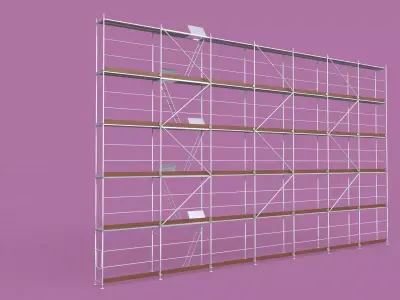 Scaffolding set of 3D model