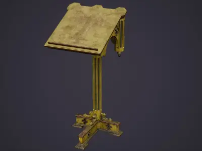 Christian Church Lectern Low-poly 3D model