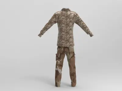 Desert Military Set 3D Model Pack