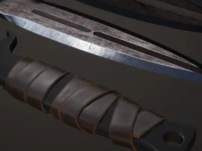 Knife Combat 3D model 3D model