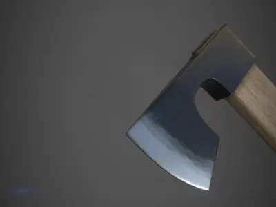 Axe Low-poly 3D Low-poly 3D model