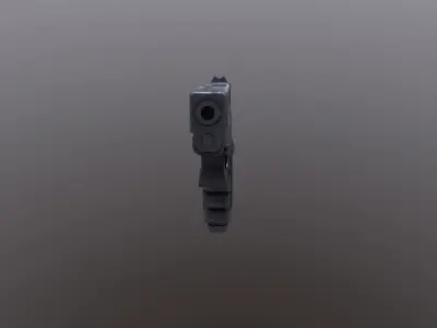 Glock pistol Low-poly 3D model buy