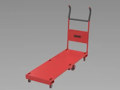 freight roughneck red Low-poly 3D model