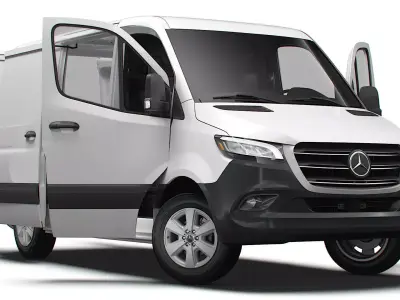 Mercedes Benz eSprinter Panel Van L1H1 FWD HQ Interior 2024 3D model