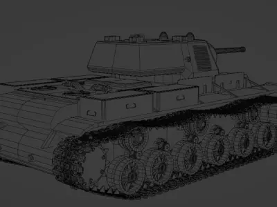 KV-1 Soviet Tank 3D model