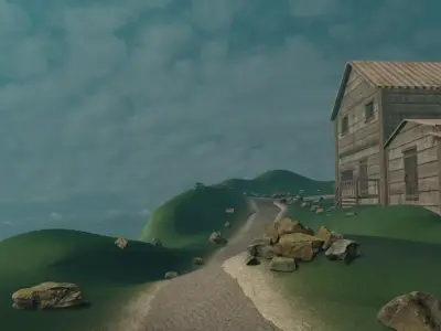 Island Settlement 3D model purchase