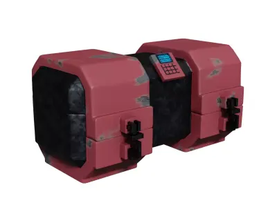 Sci fi Crate Low-poly 3D model purchase