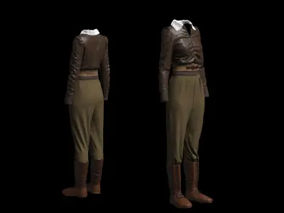 women outfit 3D model