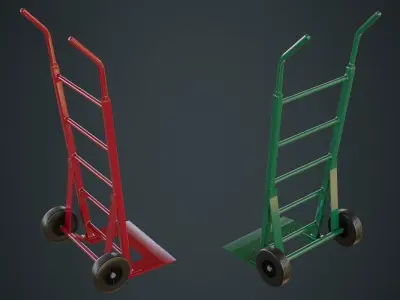 Hand Truck 2A Low-poly 3D model