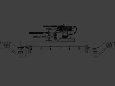 army weapon  Low-poly 3D model
